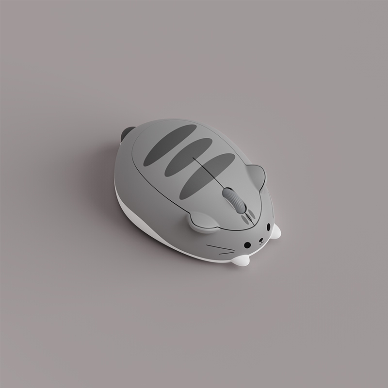 Akko Cat Theme Wireless Mouse – Gray Mimo / Pink Angie / Orange Kate - Image 11