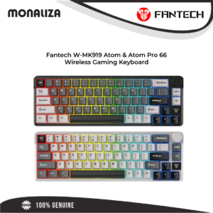 Fantech W-MK919 Atom / Atom Pro 66 Wireless Gaming Keyboard – Grey / Black (Red / Blue Switch)