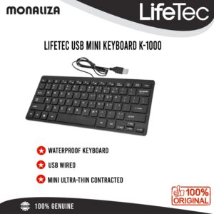 Lifetec USB Mini Keyboard K-1000 – Black