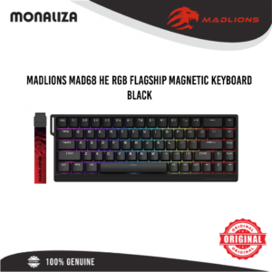 MADLIONS MAD68 HE RGB Flagship Magnetic Keyboard – Black / White