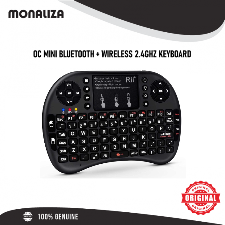 Oc Mini Bluetooth + Wireless 2.4Ghz Keyboard