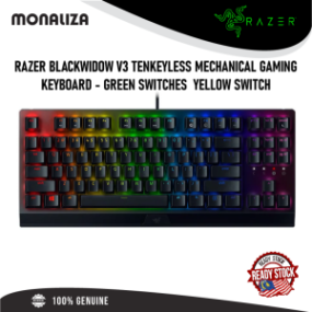 Razer Blackwidow V3 Tenkeyless Mechanical Gaming Keyboard – Green Switch / Yellow Switch
