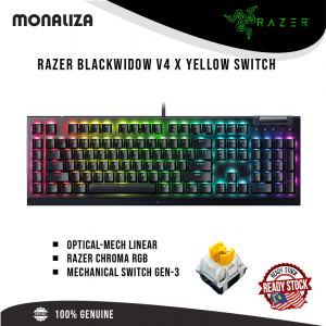 Razer Blackwidow V4 X Gaming Keyboard – Green Switch/Yellow Switch