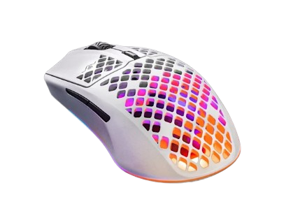 SteelSeries Aerox 3 Wireless Snow White IP35 Rechargeable Gaming Mouse - Image 2