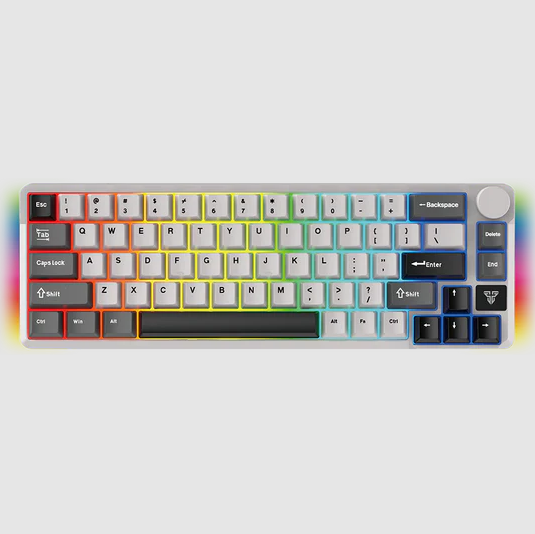 Fantech W-MK919 Atom / Atom Pro 66 Wireless Gaming Keyboard – Grey / Black (Red / Blue Switch) - Image 3