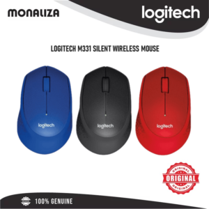 Logitech Wireless Mouse Silent M331 – (Black / Blue / Red)