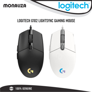 Logitech Gaming Mouse G102 Light Sync – Black / White