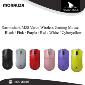 Darmoshark M3S Varun Wireless Gaming Mouse – Black / Pink / Purple / Red / White / Cyberyellow