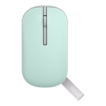 Asus Marshmallow MD100 Wireless Mouse – Blue/Purple/Beige - Image 2
