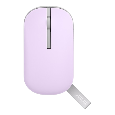 Asus Marshmallow MD100 Wireless Mouse – Blue/Purple/Beige - Image 4
