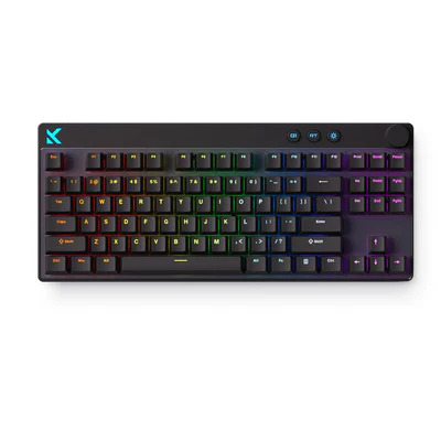 MCHOSE MIX87 Hall Effect Magnetic Switch Gaming Keyboard – White / Rose Red / Black - Image 3