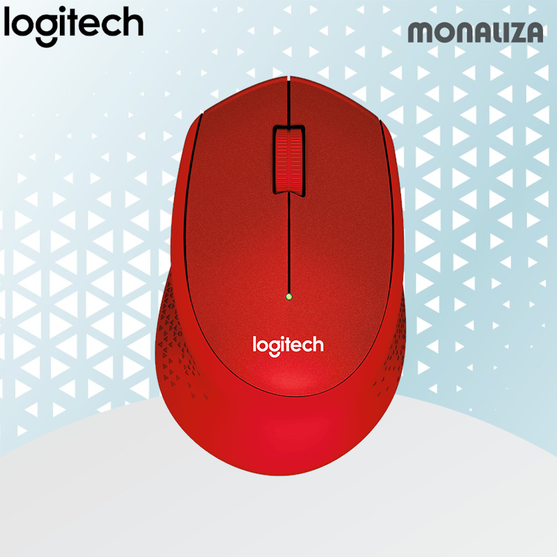 Logitech Wireless Mouse Silent M331 – (Black / Blue / Red) - Image 3