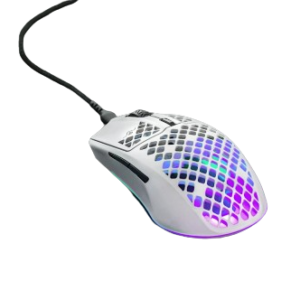 SteelSeries Aerox 3 Wired Snow White IP54 Ultra Lightweight Super-Fast Mouse