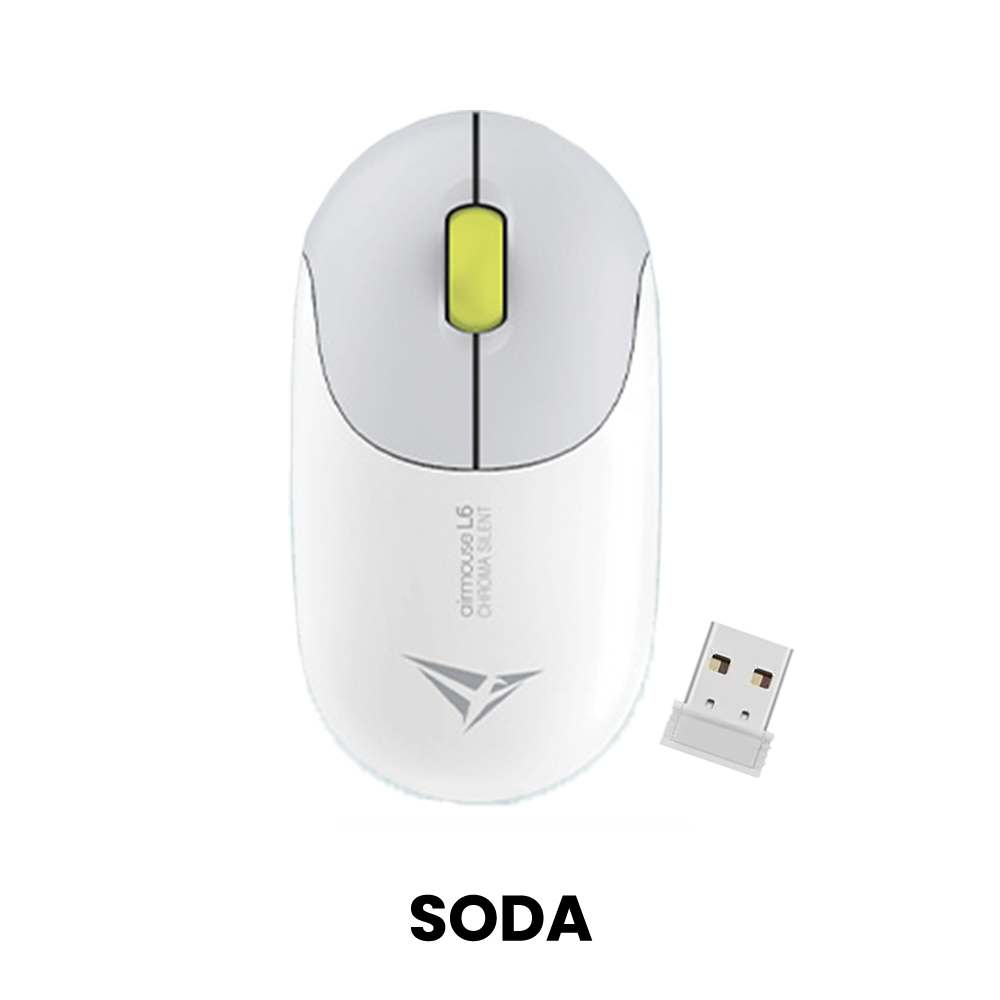 Alcatroz Airmouse L6 Chroma Silent – Seafoam/Cloud/Sprint/Lavender/Soda - Image 5